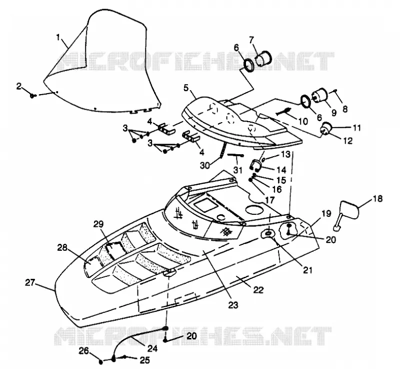 CAPOT XLT TOURING 0973357 and EUROPEAN XLT TOURING E973357 (4937723772A013)