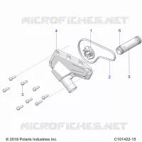 MOTEUR, WATERPUMP IMPELLER AND COVER