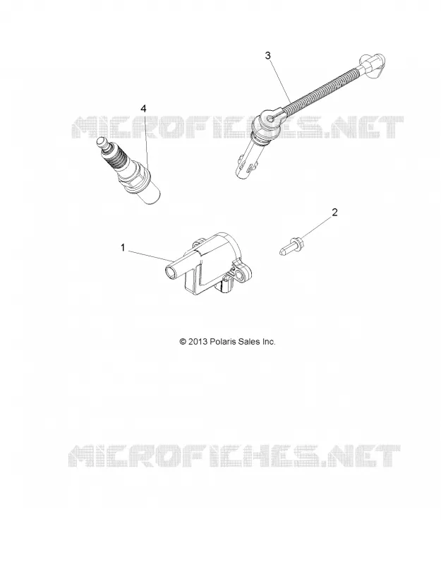 ALLUMAGE COIL, WIRE AND SPARK PLUG