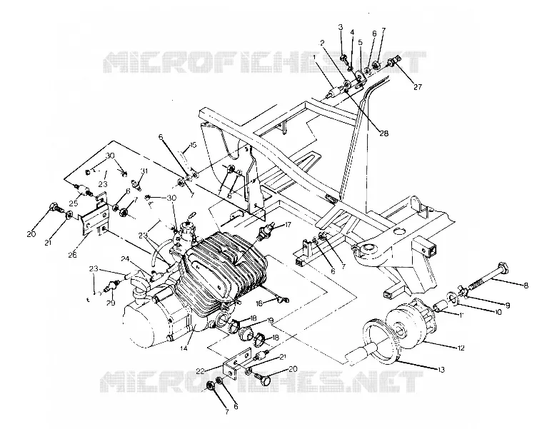 SUPPORT MOTEUR BIG BOSS 4X6 (4919801980006A)