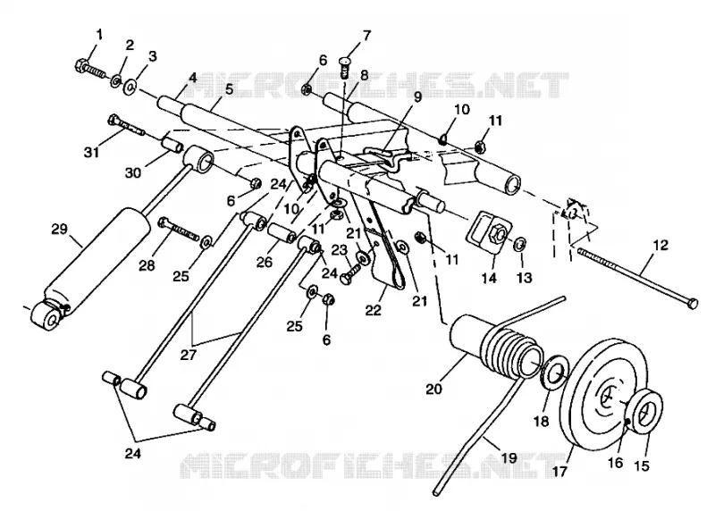 BRAS DE SUSPENSION ARRIERE 600 XC 0981758 (4944194419B014)