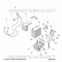 ELECTRICITE, E.S. BATTERY/BOX AND CABLES