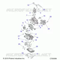 ENGINE, CRANKCASE AND VILEBREQUIN