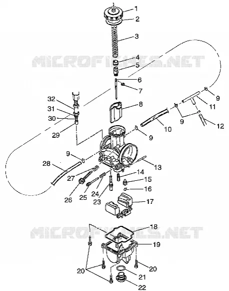 CARBURATEUR 700 RMK 0980966 AND EUROPEAN 700 RMK E980966 (4943724372C010)