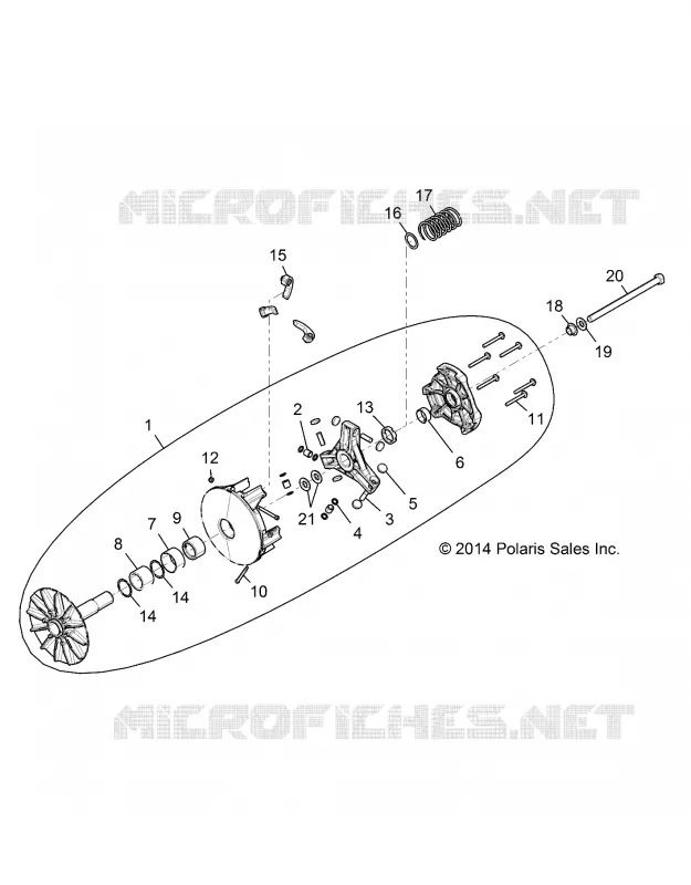 SYSTÈME DE TRANSMISSION, PRIMARY CLUTCH