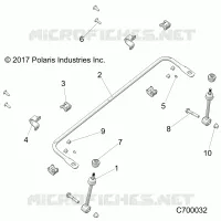 SUSPENSION AVANT STABILIZER BAR- R19RRED4F1/N1/J1/SD4C1 (C700032)