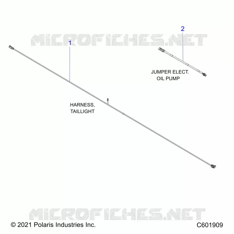 ELECTRICITE, JUMPER WIRES & TAILLIGHT HARNESS