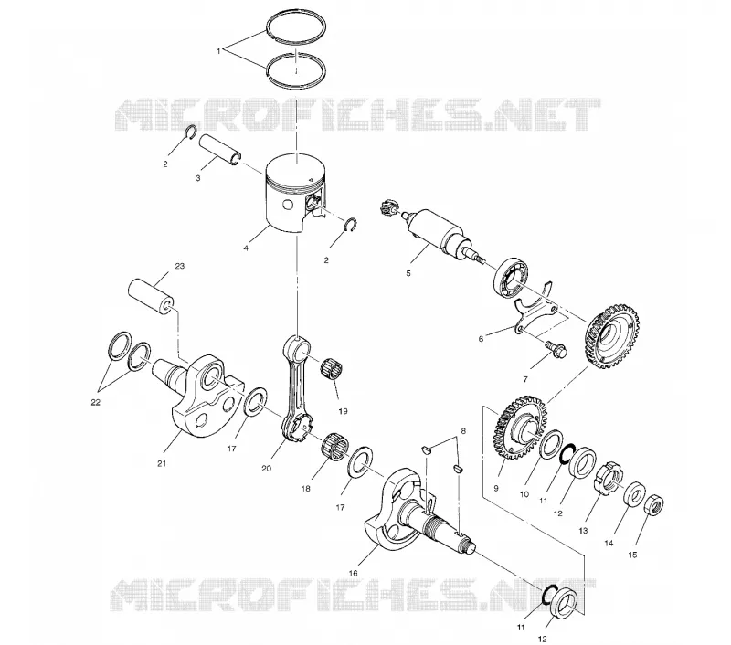 PISTON ET VILEBREQUIN