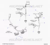 ELECTRICITE, WIRE HARNESS, HOOD, ELEC. START