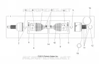 DRIVE TRAIN, DRIVE ARBRE DE TRANSMISSION ARRIERE