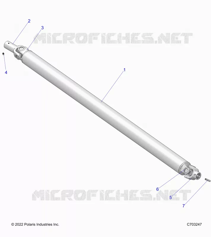 SYSTÃˆME DE TRANSMISSION, PROP SHAFT,FRONT