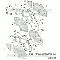 PORTES, REAR