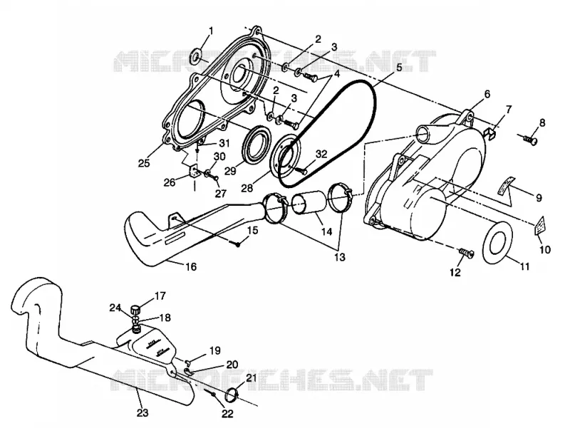 COUVERCLE D'EMBRAYAGE Sport 400L W98BA38C (4947234723C003)
