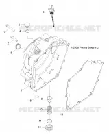 CARTERS MOTEUR COVER, RH