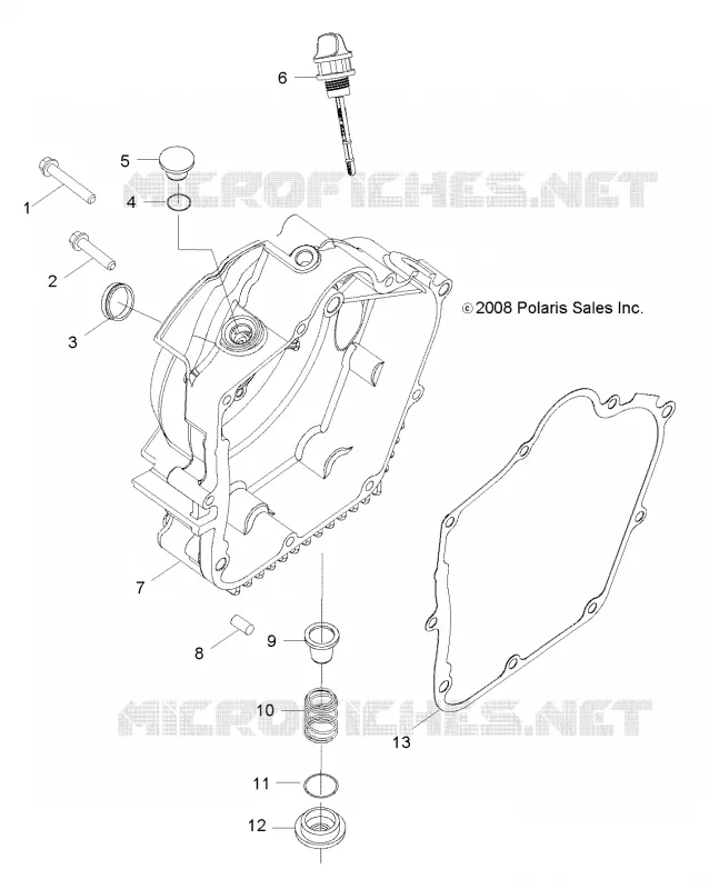 CARTERS MOTEUR COVER, RH