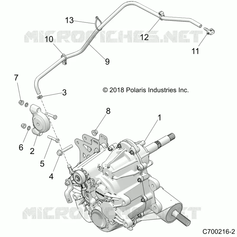 DRIVE TRAIN, MAIN SUPPORT PONT