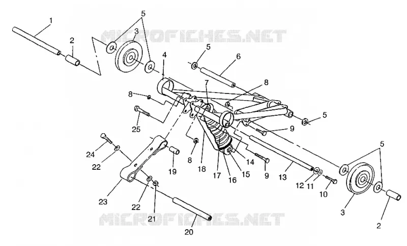 BRAS DE SUSPENSION AVANT WIDETRAK LX 0972065 AND  EUROPEAN WIDETRAK LX E972065 (4938223822B009)
