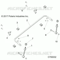 SUSPENSION AVANT STABILIZER BAR- R19RRW99A9/AD/AJ/AP/B9/BD/BJ/BP (C700032)