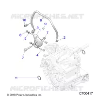 DRIVE TRAIN, MAIN SUPPORT PONT