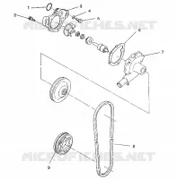 POMPE A EAU CLASSIC / 0930864 and  CLASSIC TOURING / 0930865 (4922952295036A)