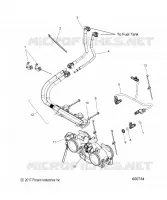 FUEL SYSTEM, RAIL, LINES AND CORPS DE PAPILON