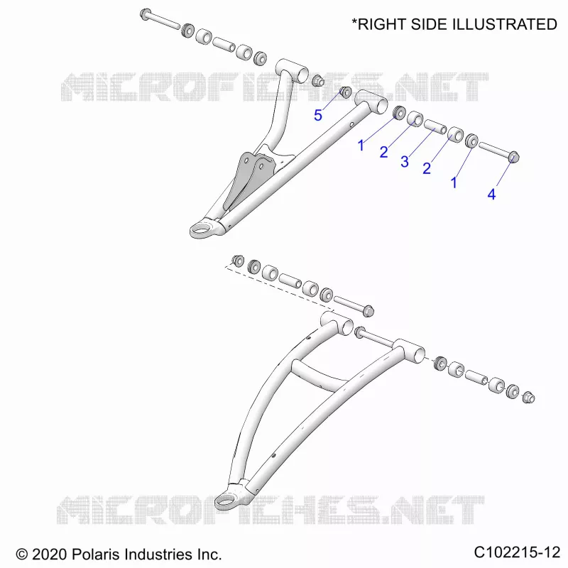SUSPENSION AVANT A-ARM, MOUNTING