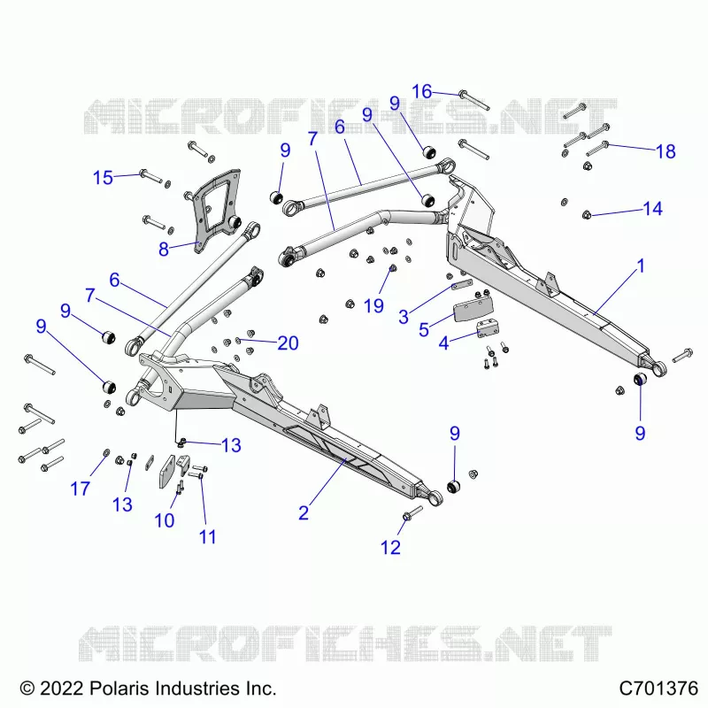 SUSPENSION ARRIERE CONTROL ARMS