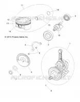 MOTEUR, VILEBREQUIN, PISTON AND BALANCE SHAFT