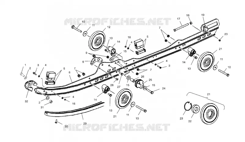 FIXATION RAIL SUSPENSION