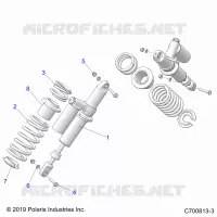 SUSPENSION, REAR SUPPORT AMORTISSEUR 