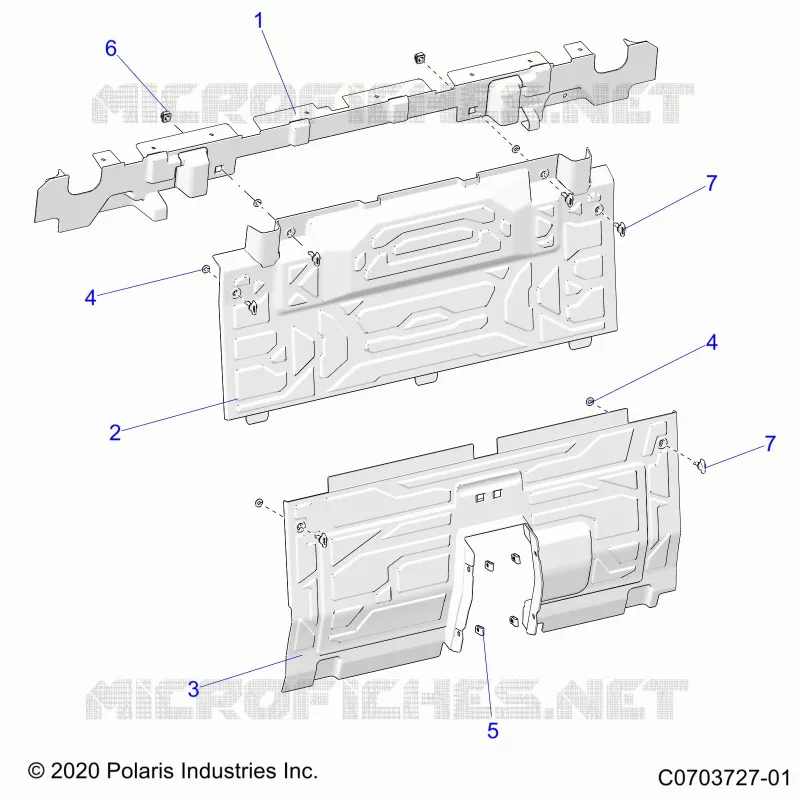 CARROSSERIE ARRIERE CLOSEOFF, CENTER PANELS