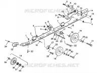 FIXATION RAIL (SUSPENSION) 500 INDY 0982764(A)(B) and EUROPEAN 500 INDY E98 (4942104210B008)