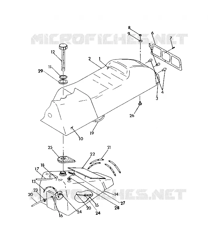 SIEGE/RESERVOIR ASSEMBLY 500 SP/500 SKS (4921262126003A)