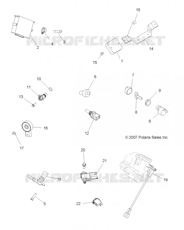 BOUTONS and CAPTEURS and ECM