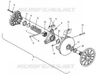 EMBRAYAGE DE TRANSMISSION ASSEMBLY 440 XCR SP 0941660 (4927082708023A)
