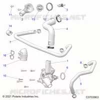 MOTEUR, WATERPUMP AND BYPASS