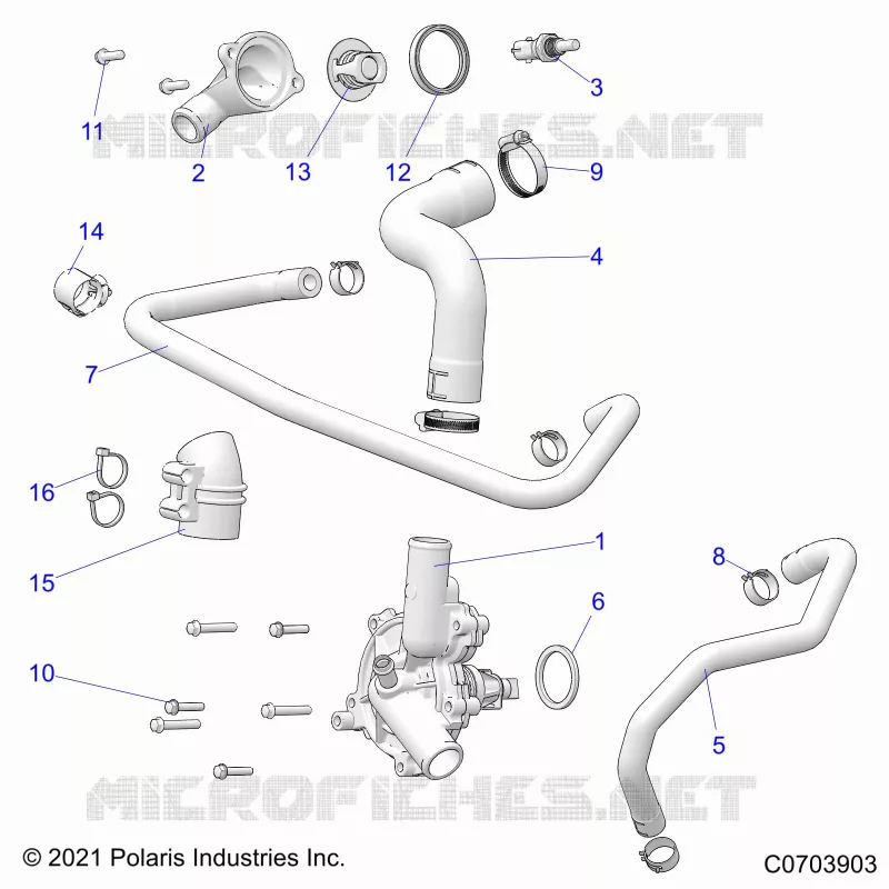 MOTEUR, WATERPUMP AND BYPASS