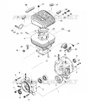 CRANKCASE AND CYLINDRE (4913501350031A)