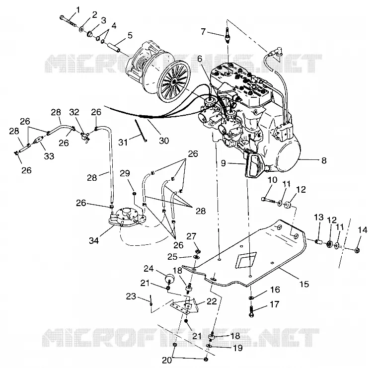 SUPPORT MOTEUR CLASSIC 0973865 (4938463846C001)