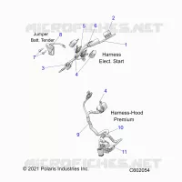 ELECTRICITE, WIRE HARNESS, HOOD, ELEC. START