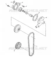 POMPE A EAU 500 INDY 0982764(A)(B) and EUROPEAN 500 INDY E982764A (4942104210C010)