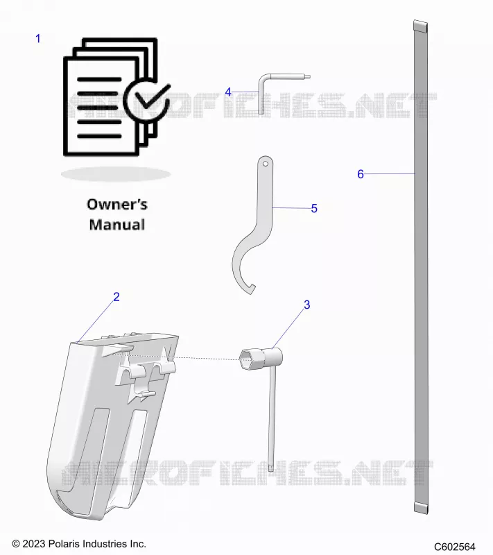 REFERENCES, MANUEL DU PROPRIETAIRE, BELT HOLDER, TOOLS