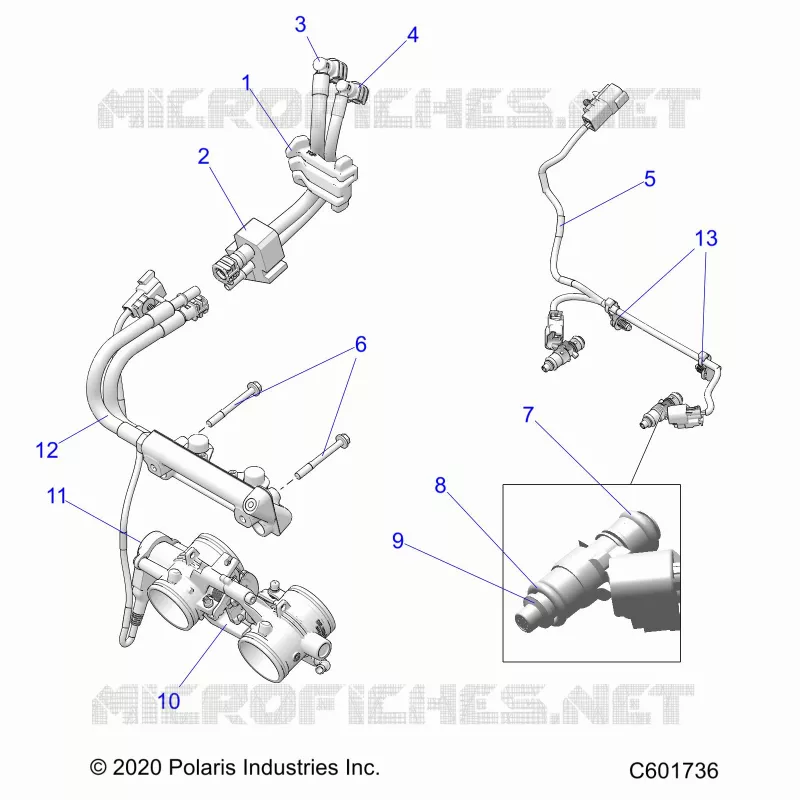 SYSTÃˆME D'ALIMENTATION, RAIL, LINES AND THROTTLE BODY