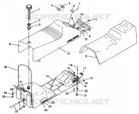 SIEGE ET RESERVOIR XLT RMK 0960956, XLT SKS 0960556 and EUROPEAN XLT SKS E96 (4931813181A007)