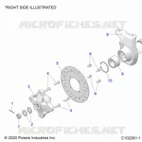 SUSPENSION AVANT HUB, CARRIER, AND BRAKE DISC