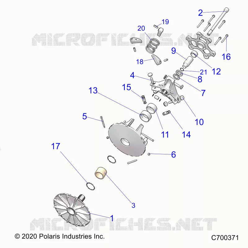 SYSTÃˆME DE TRANSMISSION, PRIMARY CLUTCH