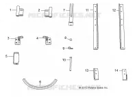 2 PASS HARD DOOR REPLACEMENT HARDWARE