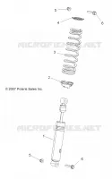 SUSPENSION, AMORTISSEUR AVANT