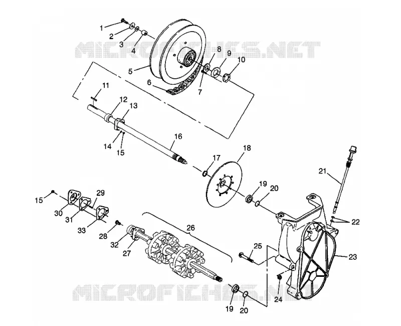 SYSTÈME DE TRANSMISSION XCF 0981643 (4942774277B008)