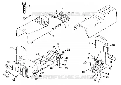 SIEGE ET RESERVOIR 600 RMK 0980958 and EUROPEAN 600 RMK E980958 (4944634463A006)